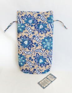 HOT WATER BOTTLE COSY QUILTED COTTON