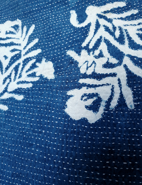 Indigo GUDRI stitched cushion cover RC - 04