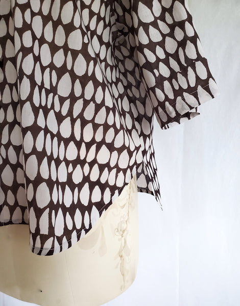 Sale price Raglan Top in Ecru-Espresso Butti print