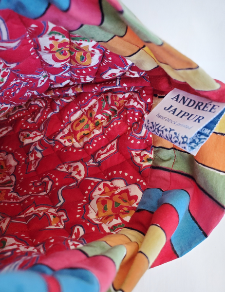 HOT WATER BOTTLE COSY QUILTED COTTON