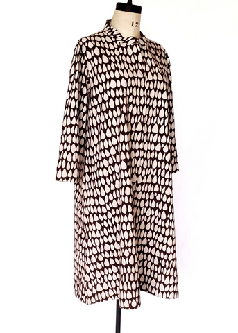 ISABELLA DRESS in Ecru-Espresso Butti Print