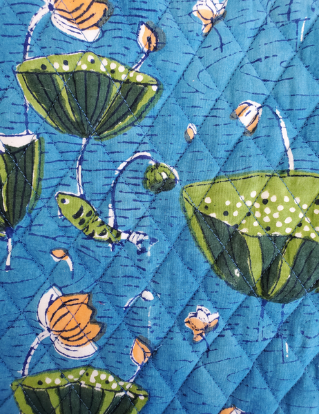 HOT WATER BOTTLE COSY QUILTED COTTON