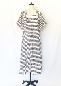 Sale price Doll Dress in Black and White Wide Stripe print