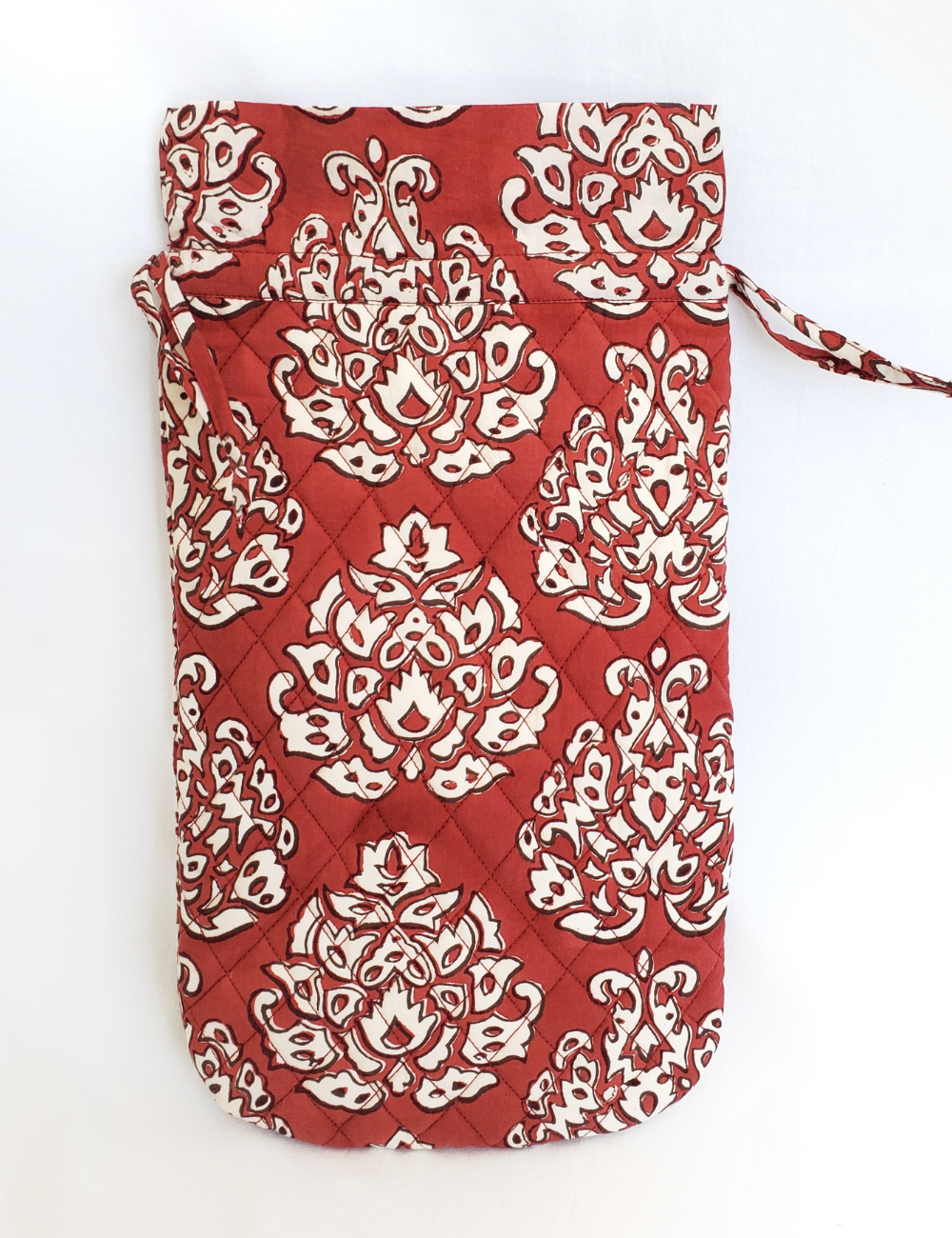 HOT WATER BOTTLE COSY QUILTED COTTON