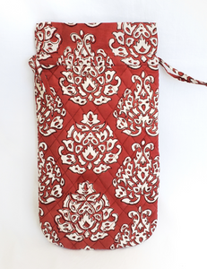 HOT WATER BOTTLE COSY QUILTED COTTON