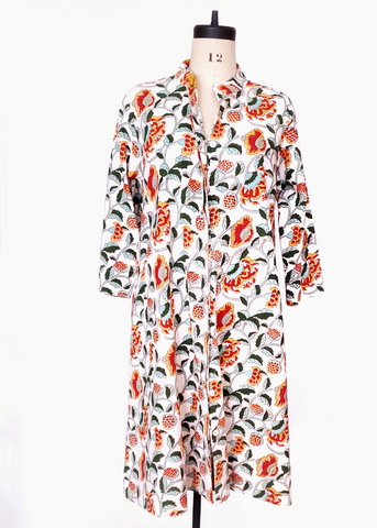 ISABELLA DRESS in Yanam Vine Print Small