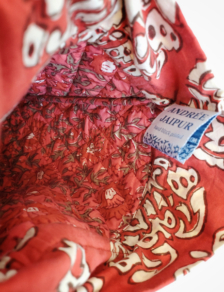 HOT WATER BOTTLE COSY QUILTED COTTON