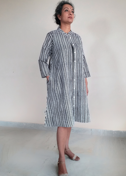 Cotton striped dress