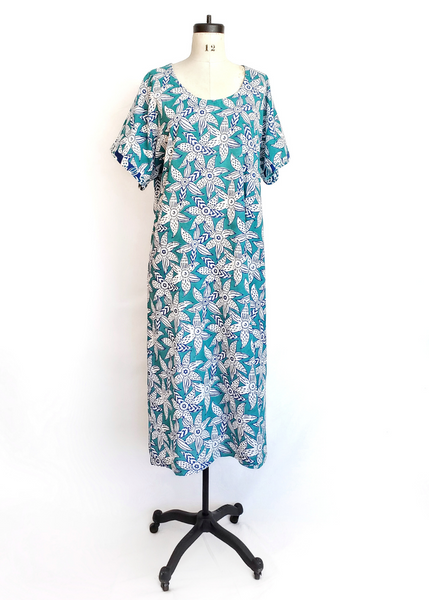 Sale price Doll Dress in Blue and Turquoise Mysore floral print