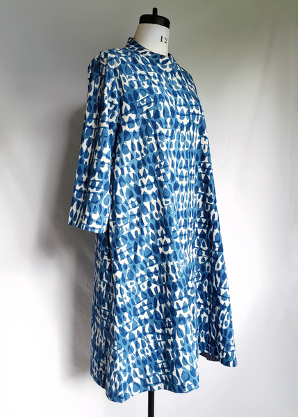 indigo blue blockprint Isabella dress