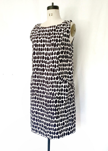 Sale Price Pocket Jumper Black and White, Butti Print