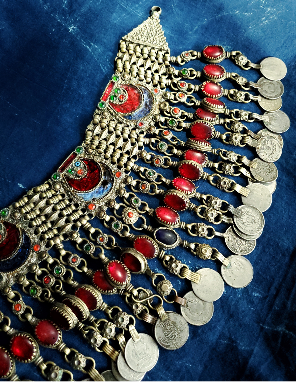 VINTAGE PUSHTU TRIBAL WEDDING NECKLACE - AFGHANISTAN - CHJ -02