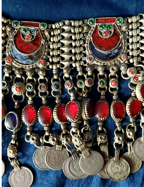 VINTAGE PUSHTU TRIBAL WEDDING NECKLACE - AFGHANISTAN - CHJ -02