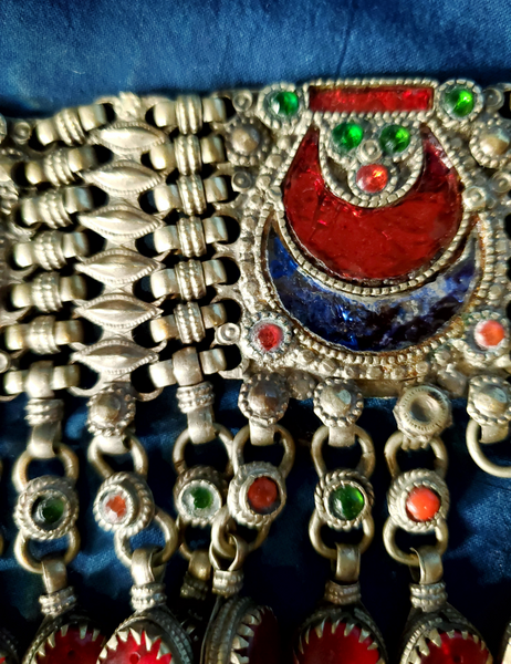 VINTAGE PUSHTU TRIBAL WEDDING NECKLACE - AFGHANISTAN - CHJ -02