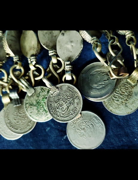 VINTAGE PUSHTU TRIBAL WEDDING NECKLACE - AFGHANISTAN - CHJ -02