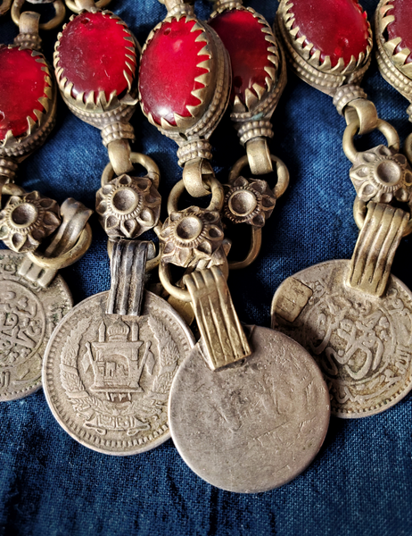 VINTAGE PUSHTU TRIBAL WEDDING NECKLACE - AFGHANISTAN - CHJ -02